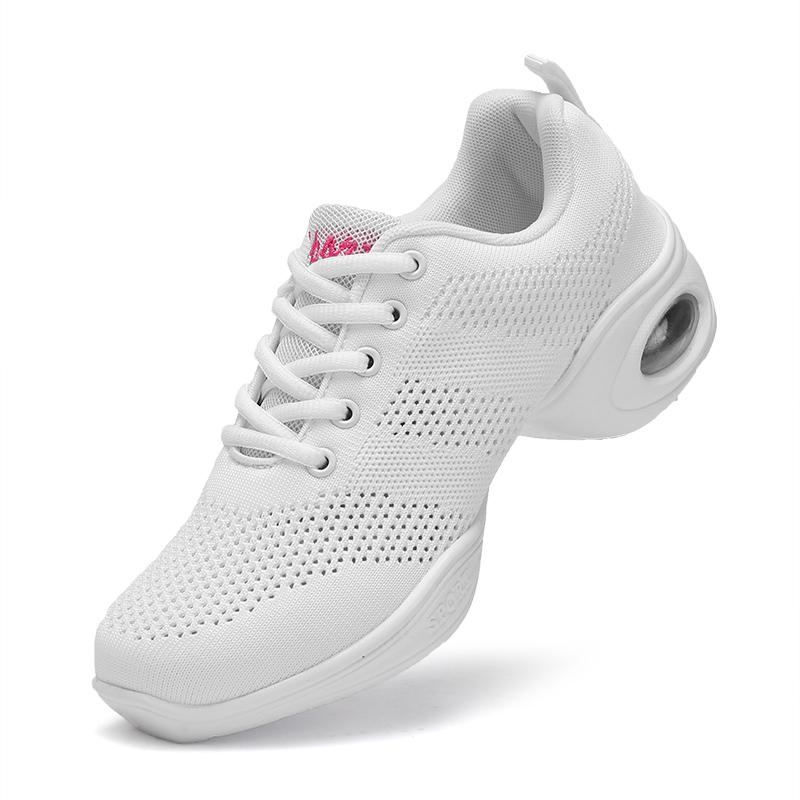 Lightweight Profession Dance Shoes Women Breathable Baskets Modern Jazz Casual Sneakers Ladies Non-slip Mid-heel Jogging Shoes