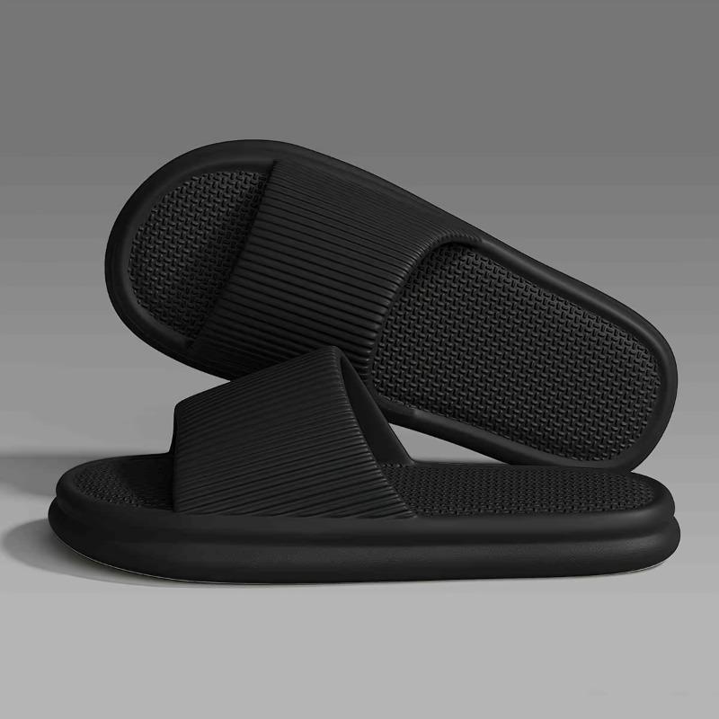 Order A Size Up Summer Slippers Flip Flops Man Indoor Home Woman Shoes EVA Soft Soled Slippers Shower Home Slides Couple Non-slip Casual Sandals