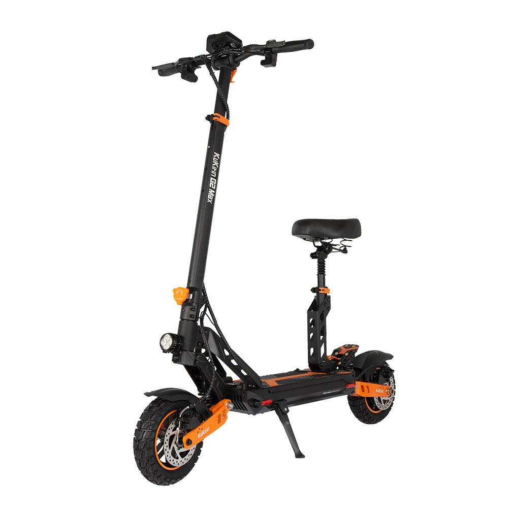 Электросамокат Kukirin GII MAX 1000 Вт, Макс. скорость 55 км/ч, Запас хода 70 км, 48 В 20,8 Ач, 10" Внедорожные шины, Складной, ЖК-дисплей, IP54, Задний привод