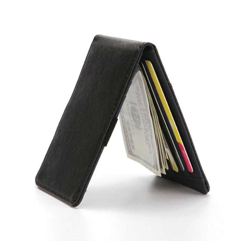Men Short Wallet Pu Leather Credit Card Holder Wallet Card Holder Slim Wallet Men Secure Pu Leather Bag Wallets