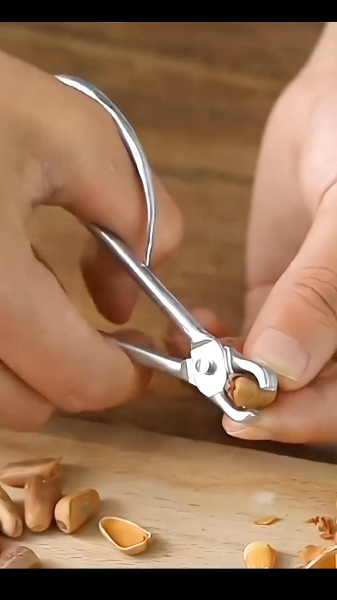 Зажим для кедровых орехов из нержавеющей стали, клещи для открывания каштанов и грецких орехов, быстрый резак для орехов, зажим для кухонных принадлежностей