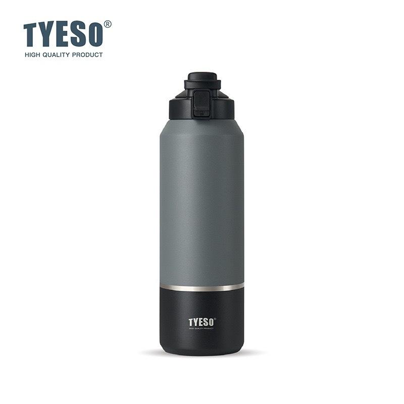 Tyeso 1500ML Travel Mug with Handle Vacuum Flasks Water Bottle Leak-Proof Lid for Outdoor Sports Hiking Large Capacity Drinkware with Eye Sticker
