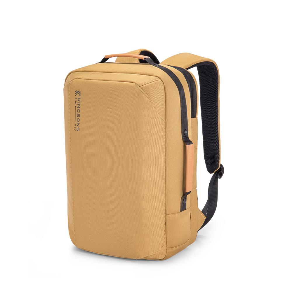 Men Women Backpack Kingsons For 17 Inch Laptop 2025 New Recycled Polyester 32 L Large Capacity 180° Open Waterproof Travel Backpack Khaki K10218R