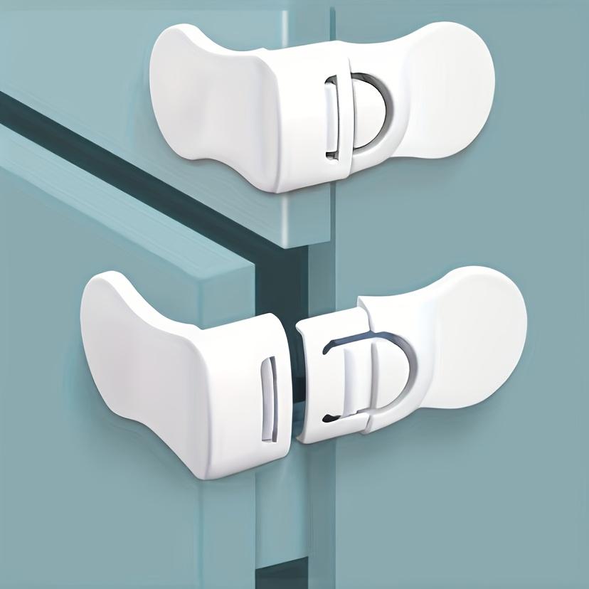 3pcs Child Safety Locks Cabinets Drawers Fridge Easy To Install No Drilling Required Durable ABS Material