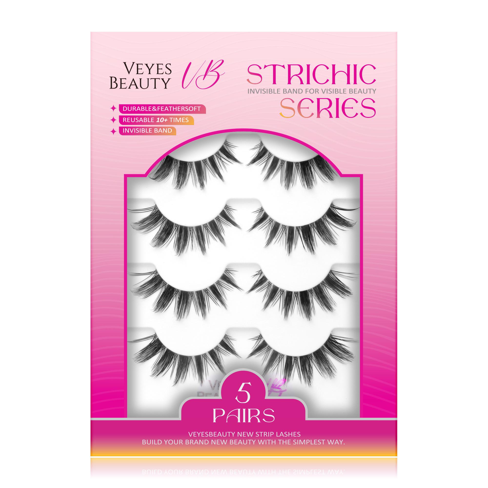 veyesbeauty Manga Lash Clusters Invisible Band STRICHIC SERIES Быстрое и легкое нанесение 5 пар