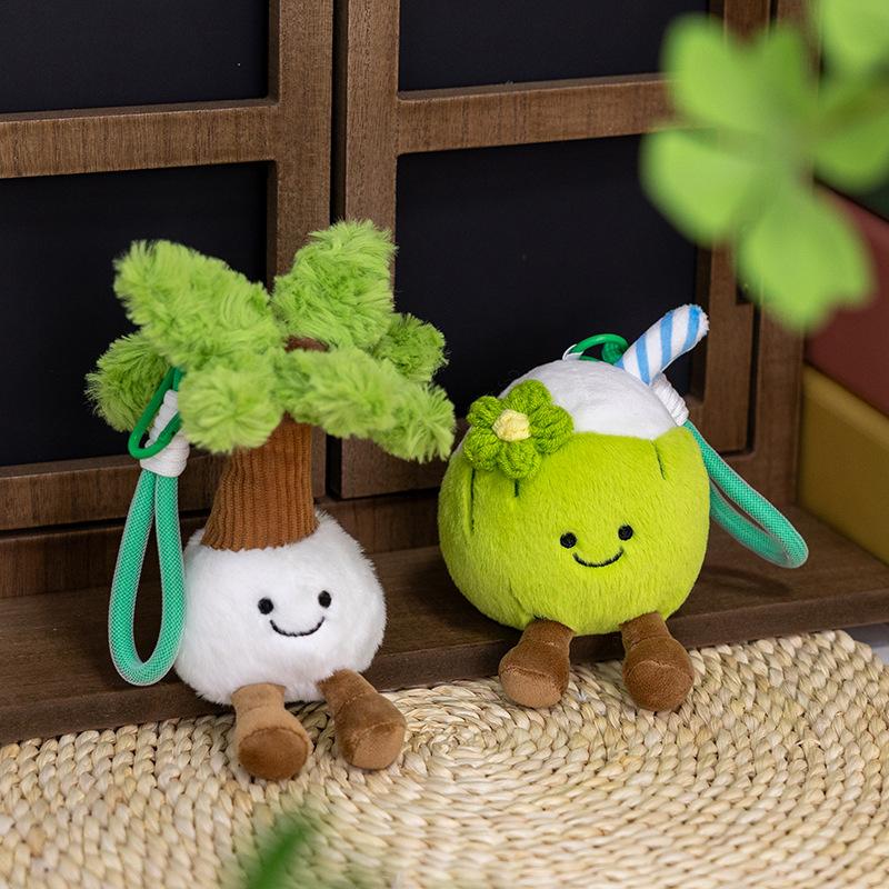 Кавайная Плюшевая Игрушка Коралл Кокос Лимон Набитая Кукла Декор Спальни Подарки на День Рождения