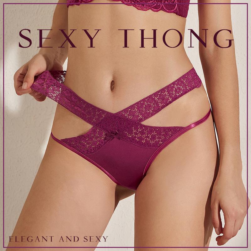 Women Lingerie Underwear Low Waist Strappy Panties Bandage Gstring Thongs Panties Ladies Briefs Sleepwear Pajamas Lingerie