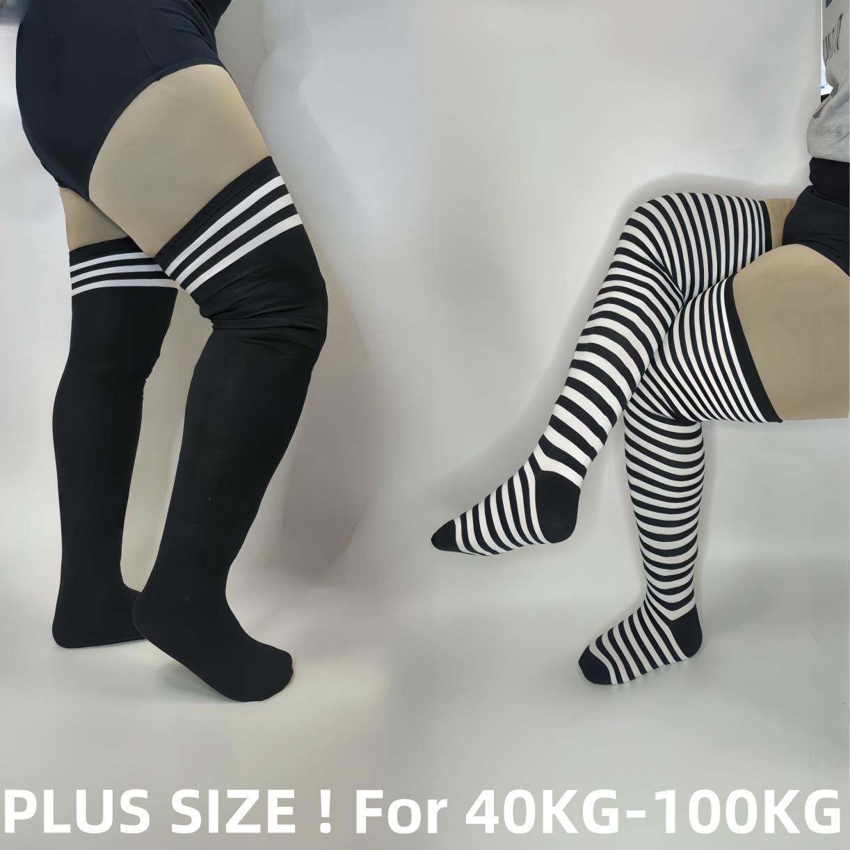 Woman Thigh High Socks Extra Large Size Knee High Stocking Over Knee Socks Plus Big Size Socks