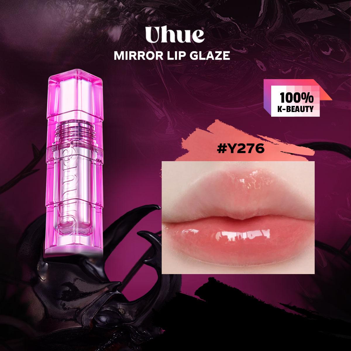 UHUE Зеркальный блеск для губ - Высокосияющий, Увлажняющий K-Beauty блеск для губ (3мл)