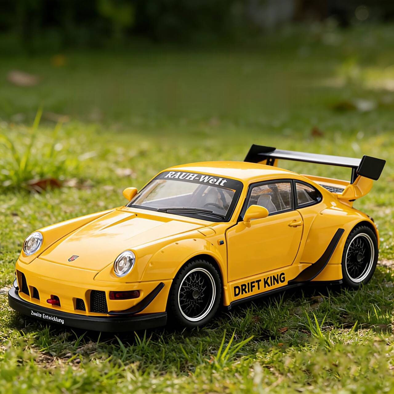 Porsche 911 993 RWB Модифицированный Суперкар Симуляция Литая Модель и Игрушечные Транспортные Средства Звуки и Свет Машинка с Инерционным Механизмом 1:Модель коллекции 24 сплава