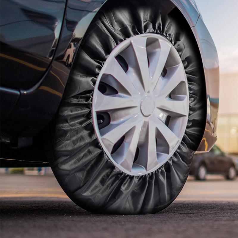 SEAMETAL 1pc 16-23 Inch Universal Car Spare Tire Cover Garage Protective Cover Waterproof Oxford Tire Protection