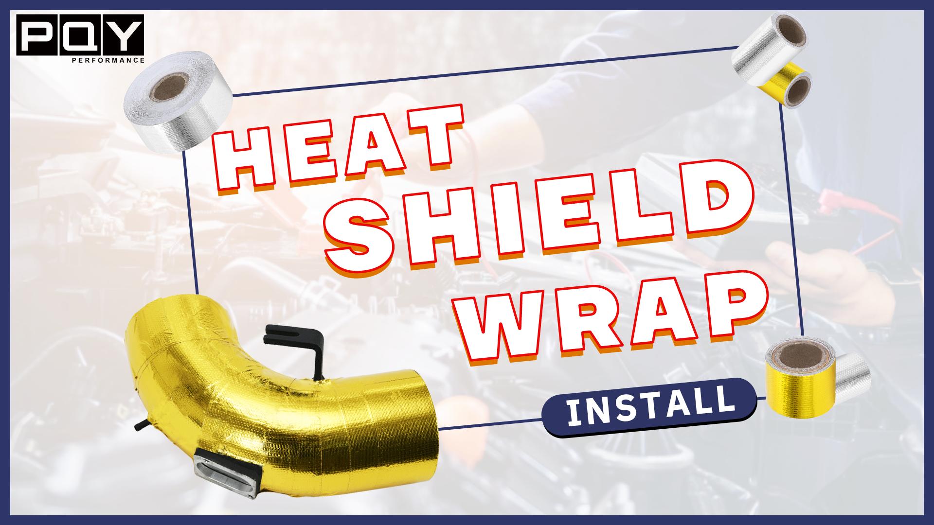 A Gold 2'' Thermal Exhaust Tape Air Intake Heat Insulation Shield Wrap Reflective Heat Barrier Self Adhesive Engine 2 Inch 5/10M