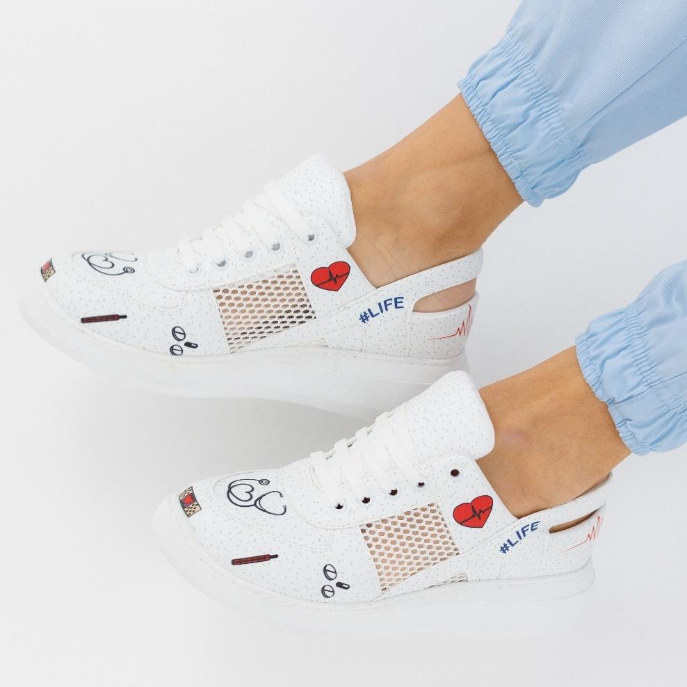 Ортопедические женские медицинские сабо — противоскользящие, удобные