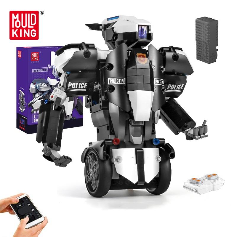 MOULD KING 13114 Technical STEM Toys Intelligent Robot Building Blocks Remote Control Robot Bricks Toys for Kids Birthday Gifts