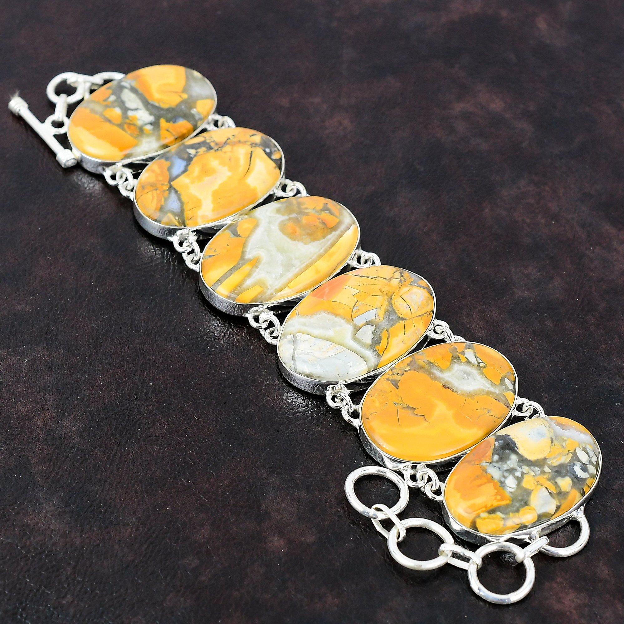 Браслет из яшмы Малигано, новый браслет ручной работы, браслет из стерлингового серебра 925 пробы, ювелирные изделия из драгоценных камней, регулируемый браслет-цепочка, подарок для невесты