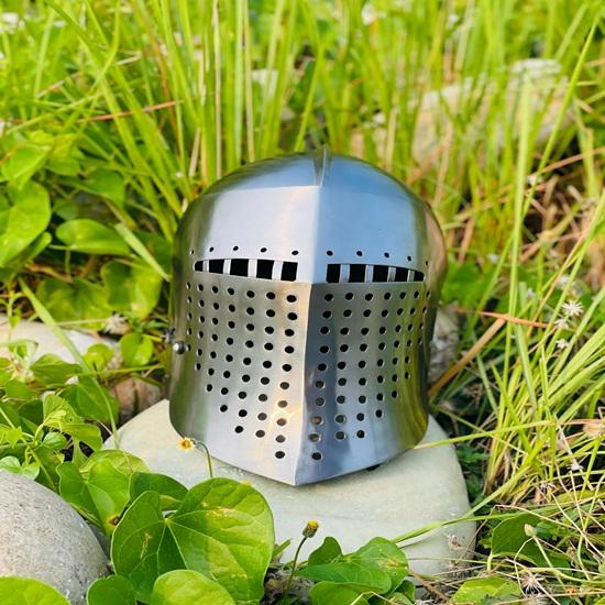 Шлем Бацинет с забралом Грифон Рыцарский Средневековый Шлем 18 Gg Стальной Шлем Идеален для Косплея Лучший Подарок для Него