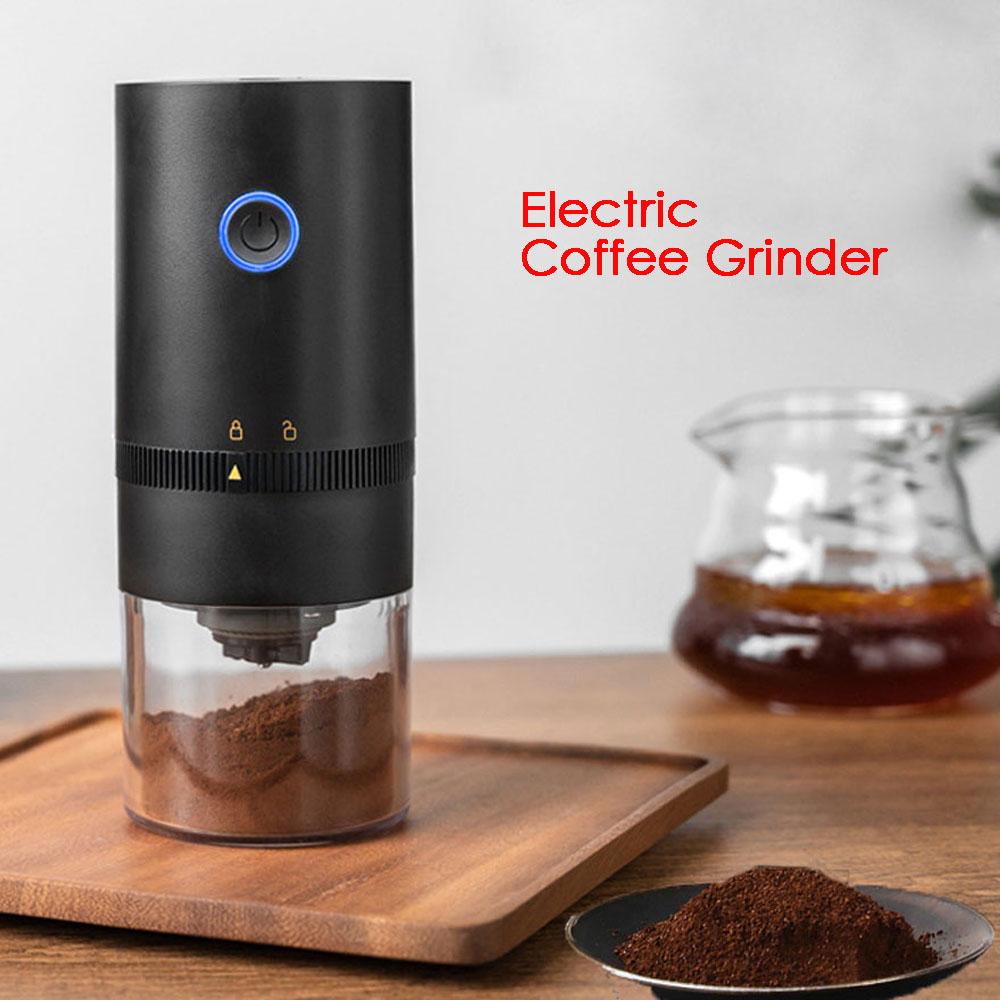Electric Coffee Grinder Portable Nuts Grains Pepper Coffee Bean Spice Mill USB Rechargeable Grinder Professional Kitchen Grinding Machine