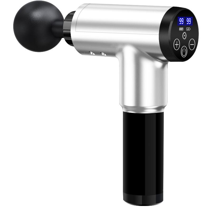 Фасциальный пистолет для массажа мышц, расслабление, восстановление, болезненность, боль, 99 передач, фасциальный пистолет для облегчения похудения, формирующий массажер, 4 головки, помощь в тренажерном зале