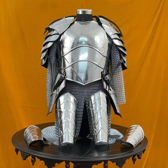 Костюм эльфийской королевы в стальных доспехах, средневековый фэнтезийный костюм воина, боевые доспехи для косплея в стиле LARP для женщин