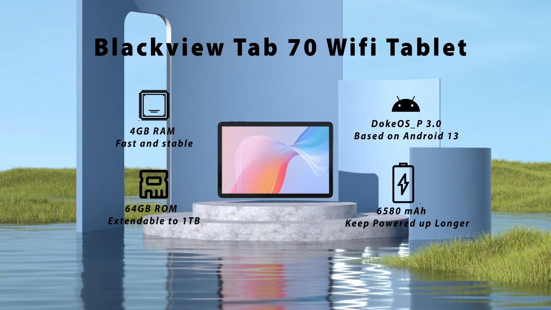 Blackview Tab 70 WiFi 10.1 Inch 6580mAh Android Tablet 8GB+64GB Storage