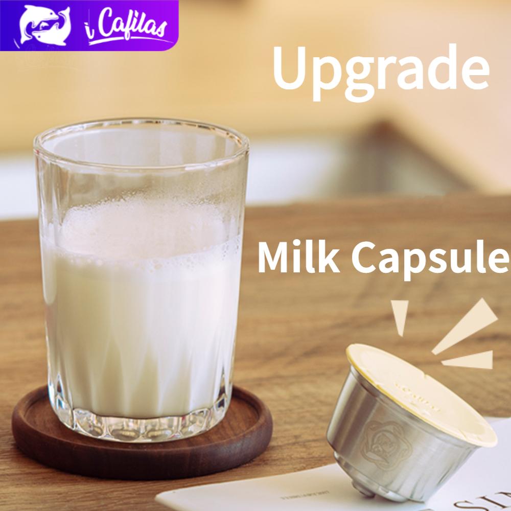 i Cafilas [YD06] + [HLB24] Многоразовый капсульный фильтр для кофе, многоразовая молочная пена, автоматические капсулы для крема, сделай сам, для DOLCE GUSTO Genio, Hibrew, MINI ME, GENIO