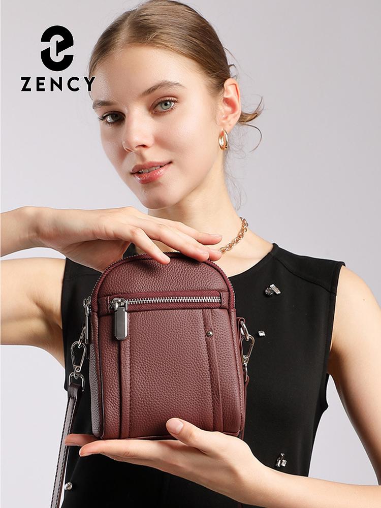 Zency Настоящая кожаная Модная Сумка Женская Летняя Маленькая Сумка через плечо