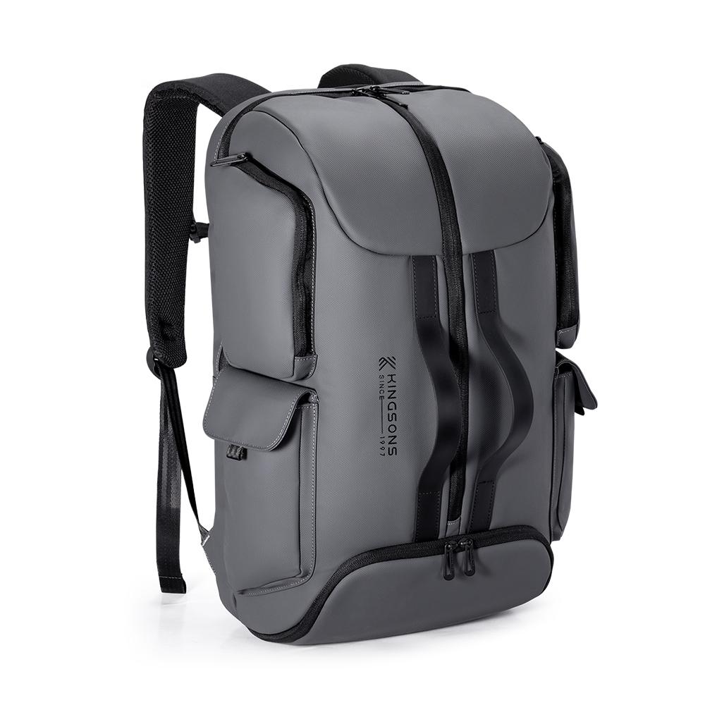 Men Backpack Kingsons For 15.6 Inch Laptop 35 L Business Travel Backpack 2025 New Large Capacity Concise Design Waterproof 180° Open Up