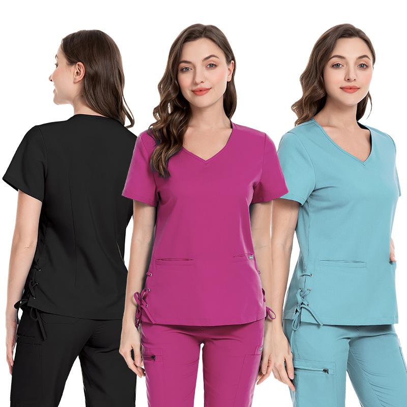 Nurse Uniform Medical Uniforms Nursing Scrubs Set Hospital Doctor Workwear Surgery Suit Spa Top Pants Clinical Dentist Work Wear