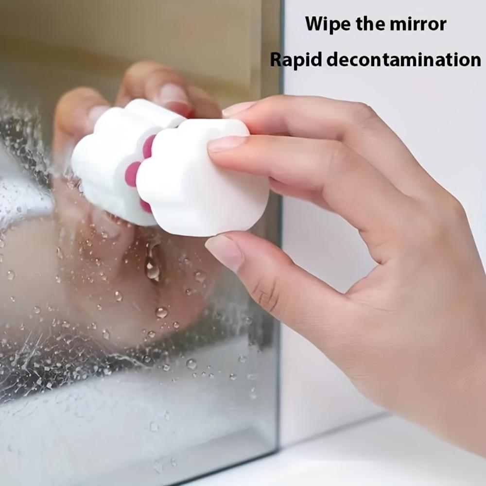 Mirror Cleaning Wipes Bathroom Glass Mirror Tap Descaling, Cleaning Sponge Magic Wipe, Wipe To Remove Stains Without Leaving Washroom Fabulous Traces