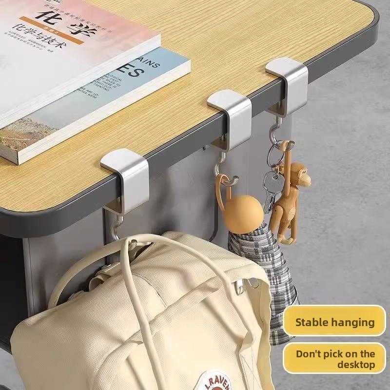 1 шт. Студенческий школьный крючок для сумки, боковой крючок для стола, настольный крючок для сумки для общежития, съемный рюкзак, портативное хранение, крючок без гвоздей