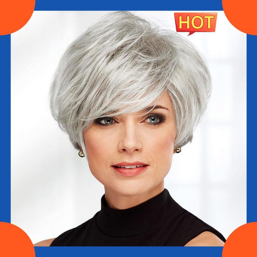 Европейский парик женский модный короткий прямой парик HW560