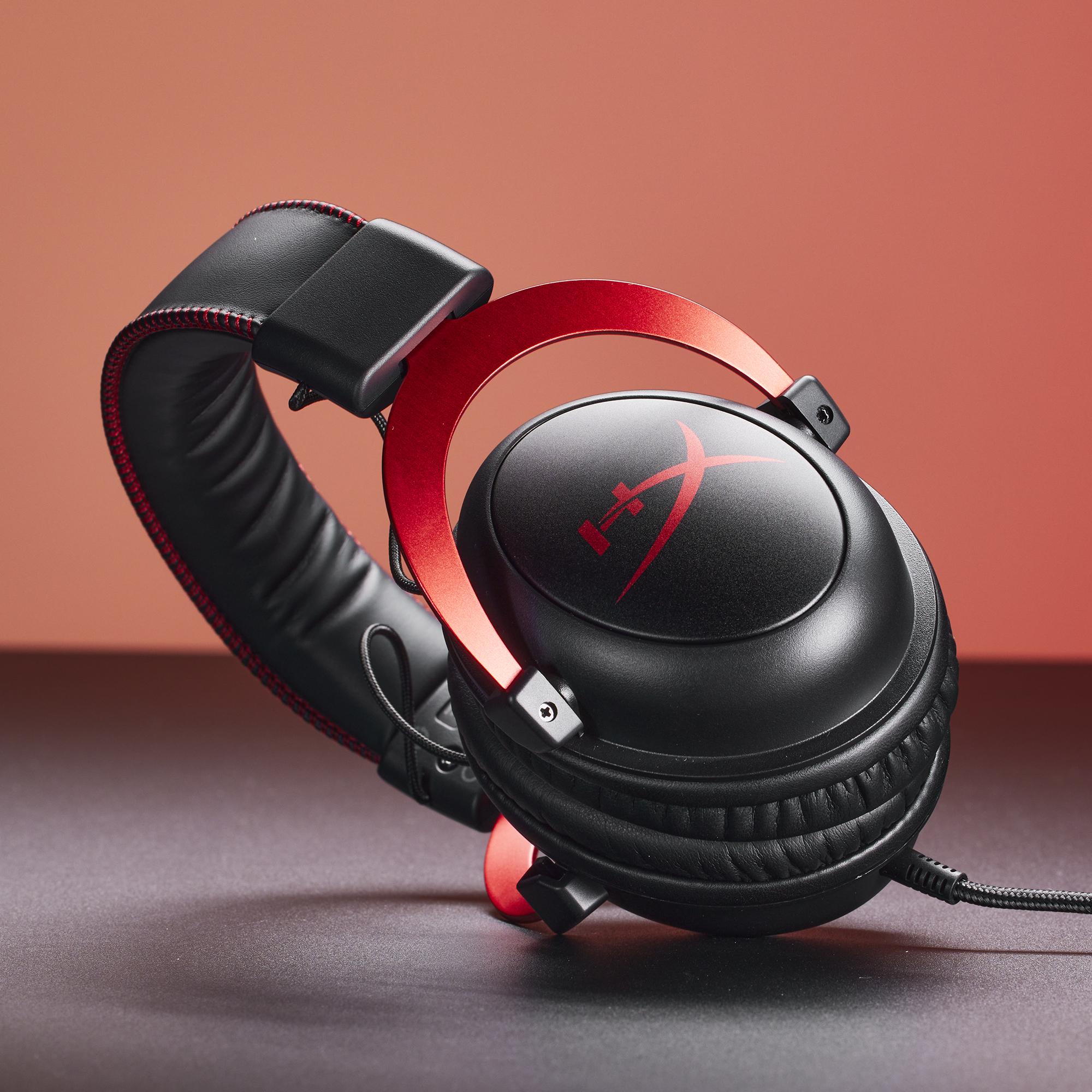 HYPERX Игровая гарнитура Cloud II, объемный звук 7.1, со звуковой картой USB, съемный микрофон, работает с ПК, PS4/5, Xbox, игровые проводные наушники CS/Valorant