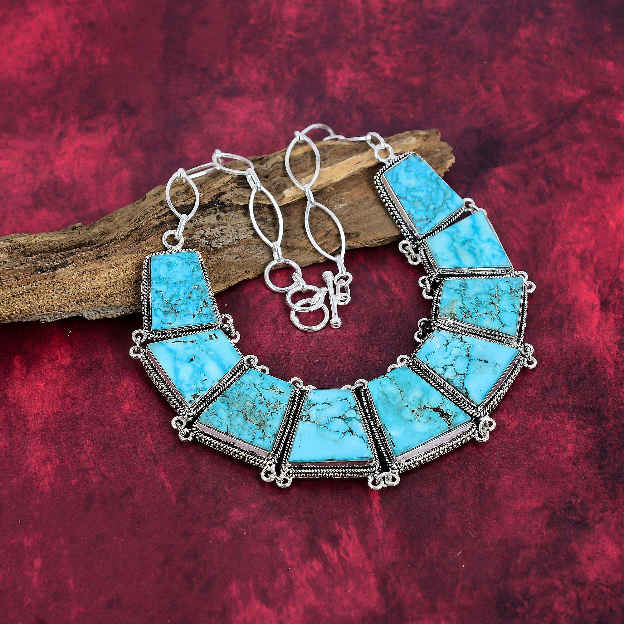 Ожерелье из синего морского осадка, ювелирные изделия из драгоценных камней, регулируемое ожерелье-цепочка из стерлингового серебра 925 пробы, подарок для женщин, ожерелье ручной работы