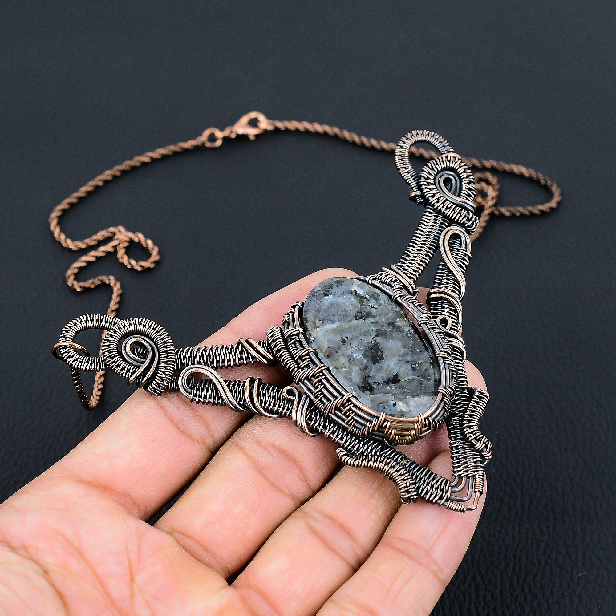 Медный малахит, драгоценный камень, чистая медная проволока, обернутая ожерельем ручной работы, ювелирные изделия