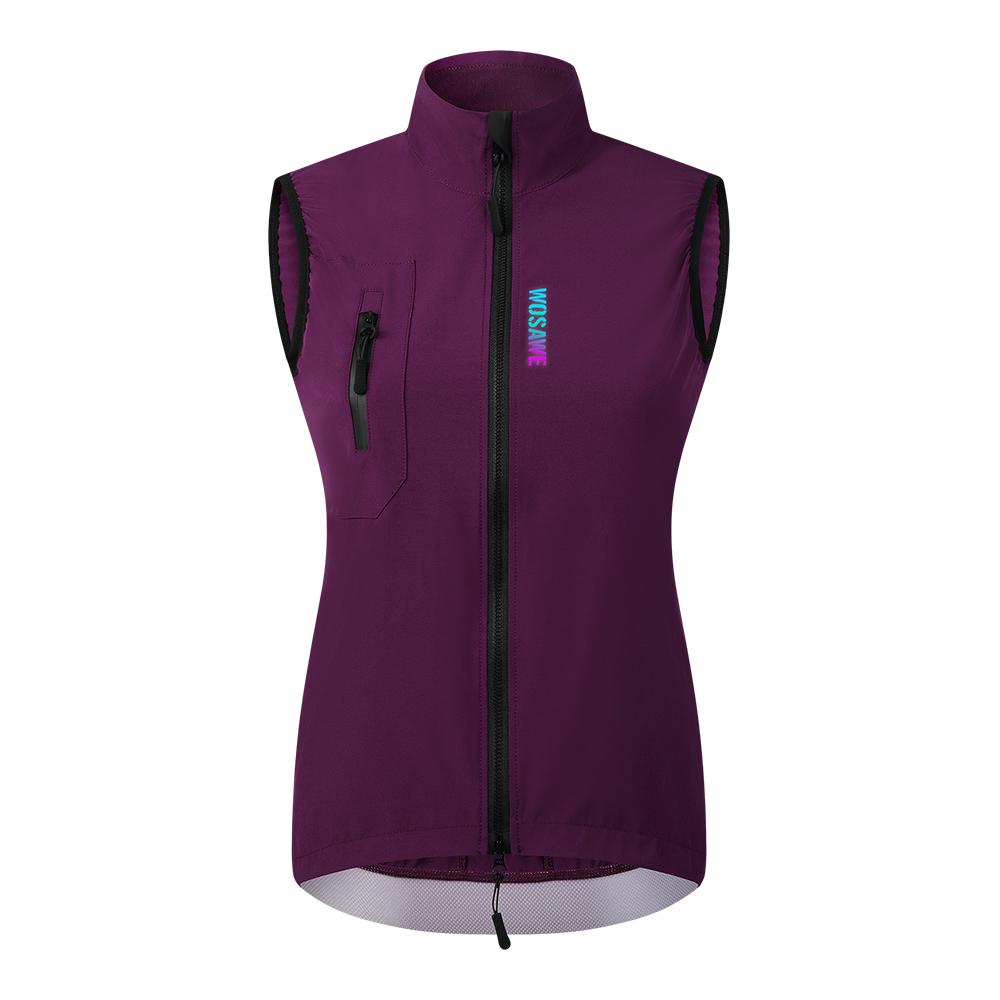 Wosawe Women Cycling Gilet Lightweight Sports Bike Vest Running Reflective Top XS-XL