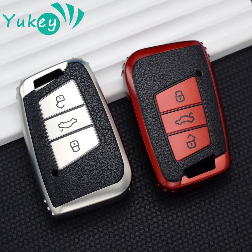 TPU Car Remote Key Case Cover Shell For Volkswagen VW Magotan Passat B8 Golf For Skoda Superb A7 Smart 3 Buttons Auto Decoration