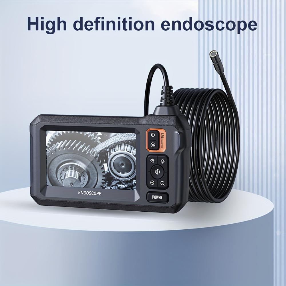 Industrial Endoscope with Lamp, 8mm Endoscopy Camera 4.3-inch LCD Screen, Suitable for Automotive Pipes, Sewers, Walls, Drains, Home Decoration Tools