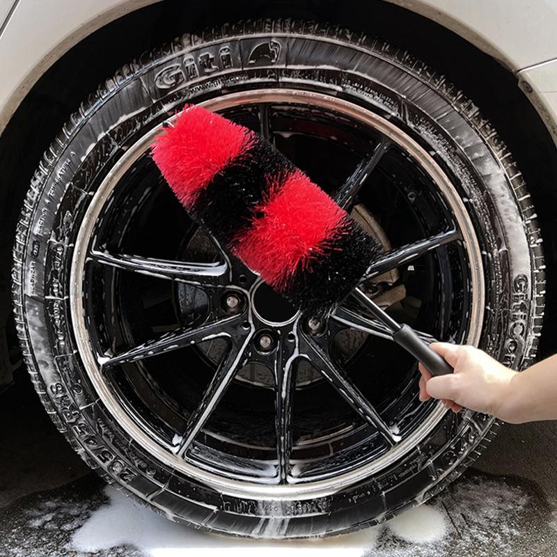 SEAMETAL Car Wheel Tire Brush 360 Degree Bendable Scrub Cleaner Duster Car Tyre Cleaning Detailing Brushes Car Cleaning Tools