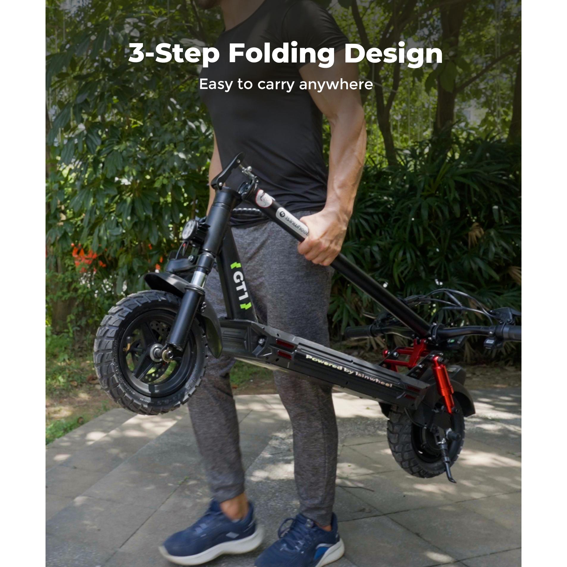 Электросамокат ISINWHEEL GT1 All-Treeain 800 Вт Мотор 48 В 10 Ач Аккумулятор 10 ДЮЙМОВ Внедорожные Пневматические Шины Городской Электросамокат