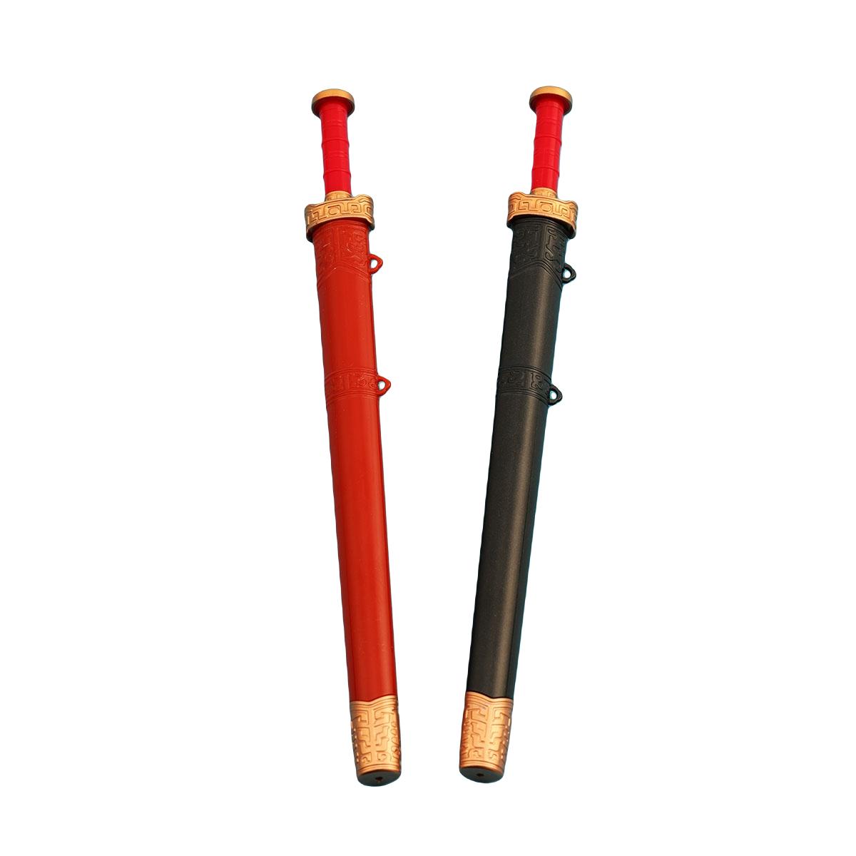 2 шт., милые креативные канцелярские принадлежности, гелевая ручка-меч, черная, 0,38 мм, школьные и офисные принадлежности