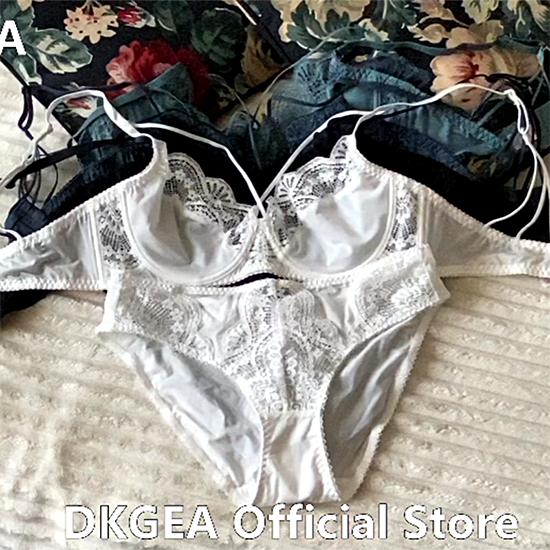 DKGEA Sexy Underwear Set Plus Size Brassiere Ultrathin