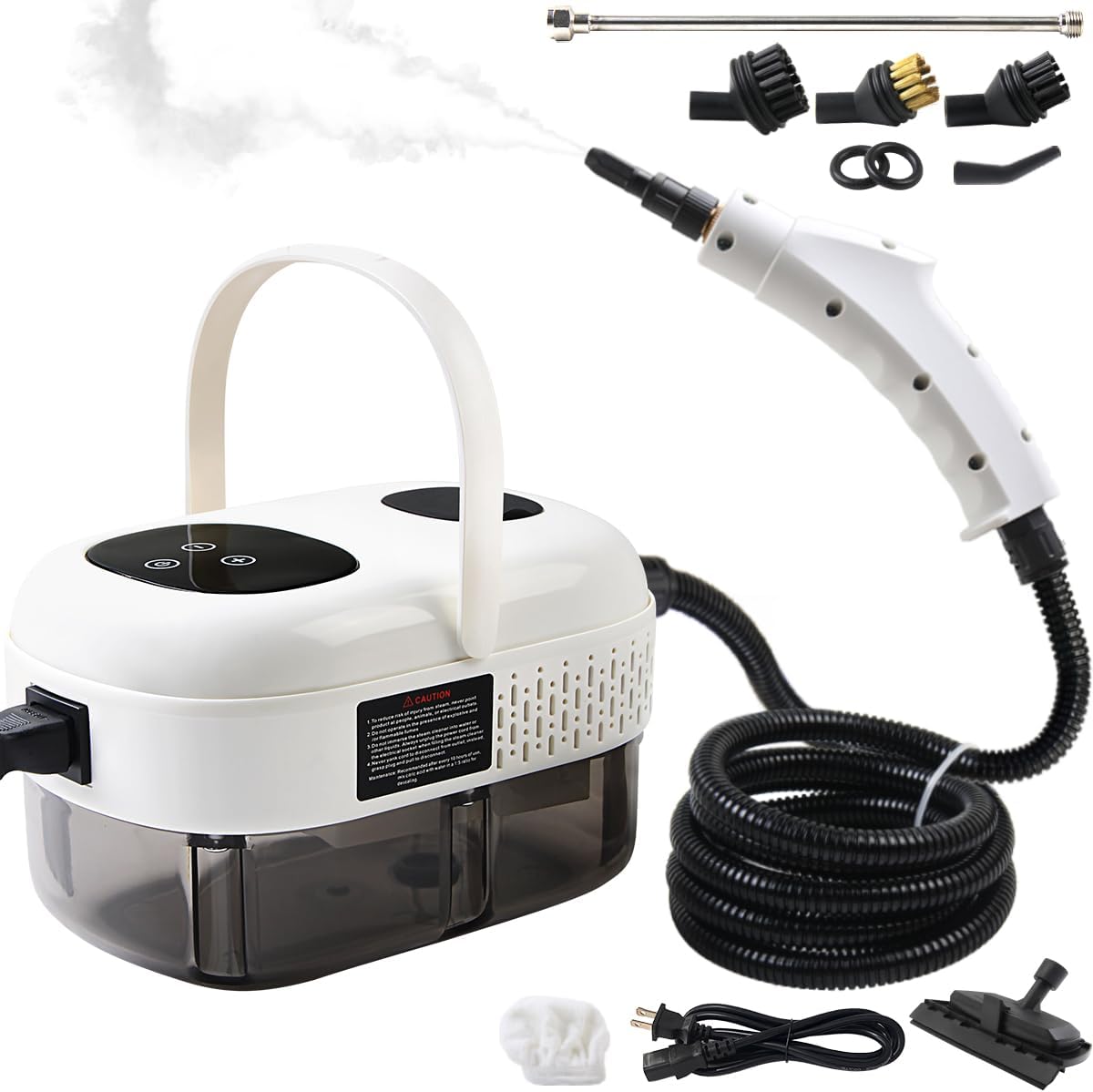 Пароочиститель, 2500 Вт, отпариватель под давлением для уборки, многоцелевой отпариватель, 15 с быстрого нагрева, ручной автомобильный отпариватель для кухни, ванной комнаты, дома