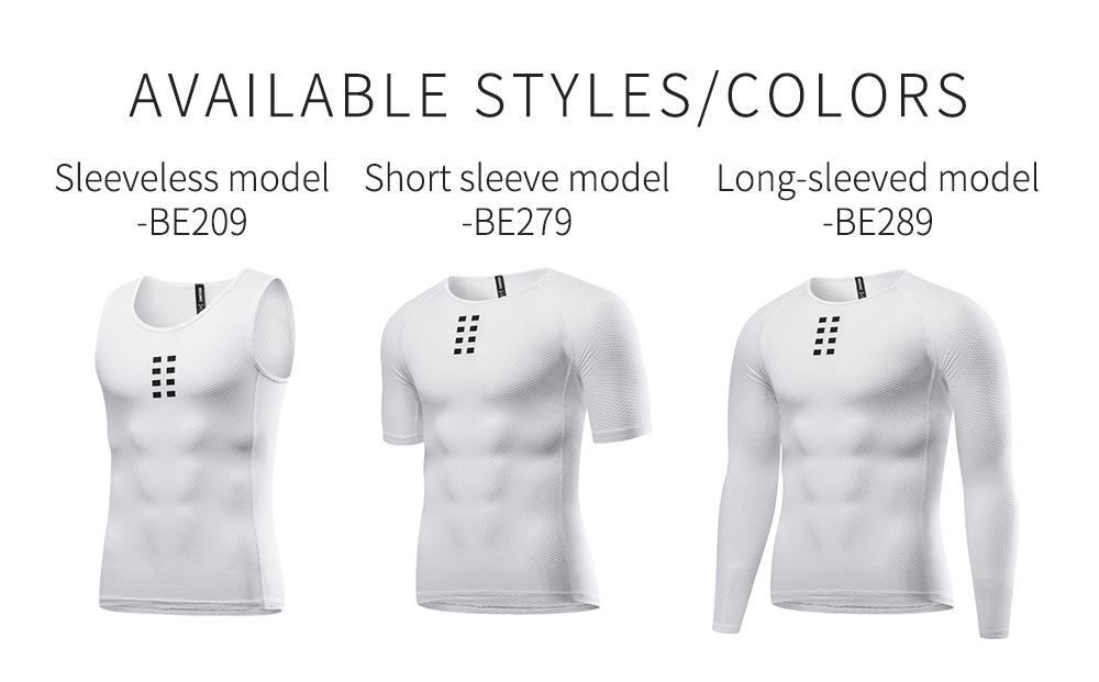 WOSAWE Велосипедный базовый слой Дышащее нижнее белье с короткими рукавами Впитывающая пот толстовка для бега