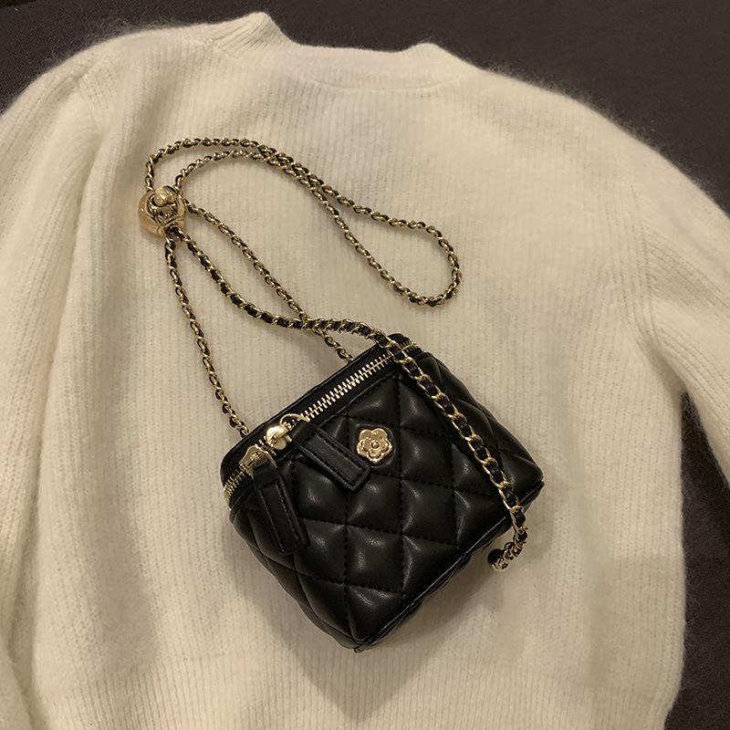 Маленькая сумка Camellia Ringer Chain box, женская мини-сумка через плечо на одно плечо для женщин