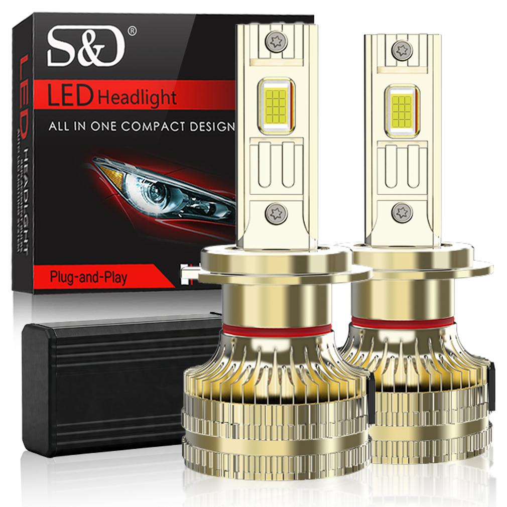 2 шт. Светодиодные лампы для фар H4 H7 6000K H1 H8 H11 LED 9005 HB3 9006 HB4 Автомобильная лампа 9012 Hir2 Высокая мощность 140 Вт 70000 лм Canbus CSP Чипы Фара