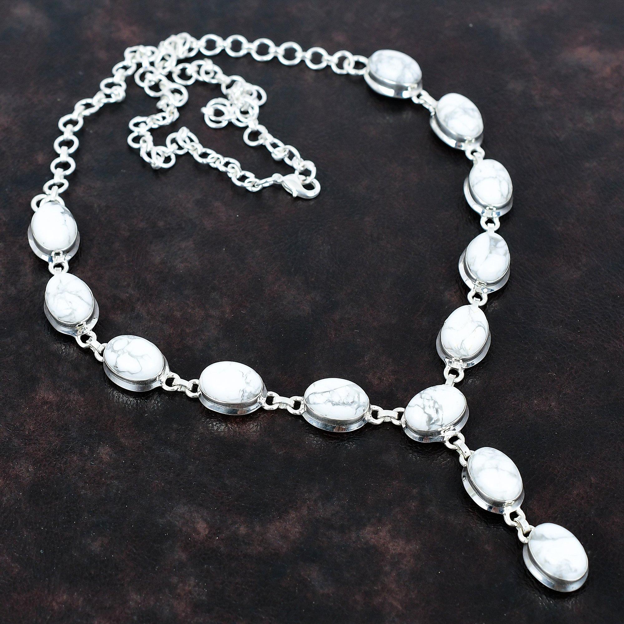 Ожерелье из драгоценных камней Хаулит, уникальное ювелирное украшение, ожерелье из стерлингового серебра 925 пробы, регулируемая цепочка, ожерелье ручной работы, ожерелье из драгоценных камней, подарок на помолвку