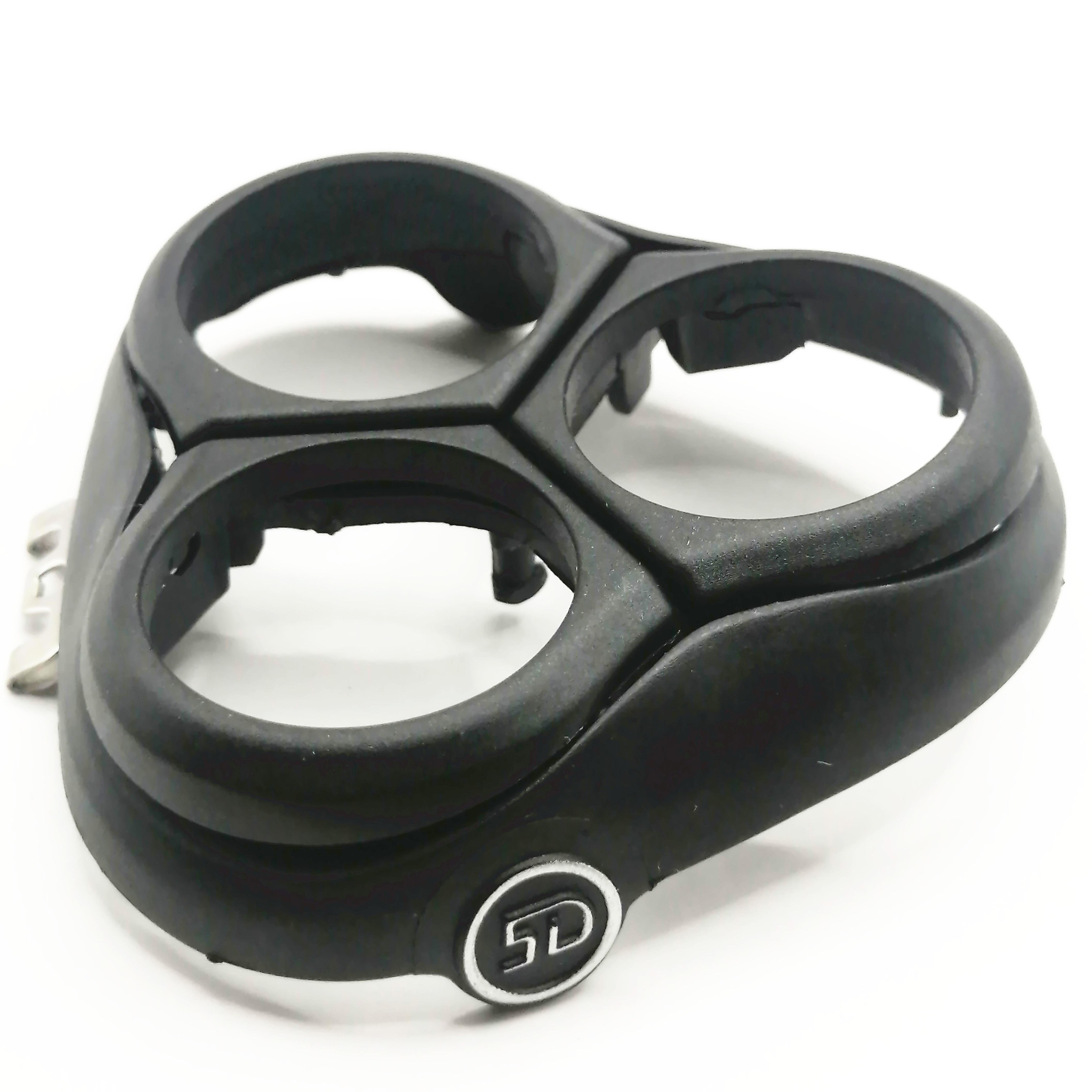 Black Shaver Head Holder For Philips S3233 S3233/52 S3112 S3115 S3115/81 S3122 S3122/55 S3333 Razor Cover (Side Silver)