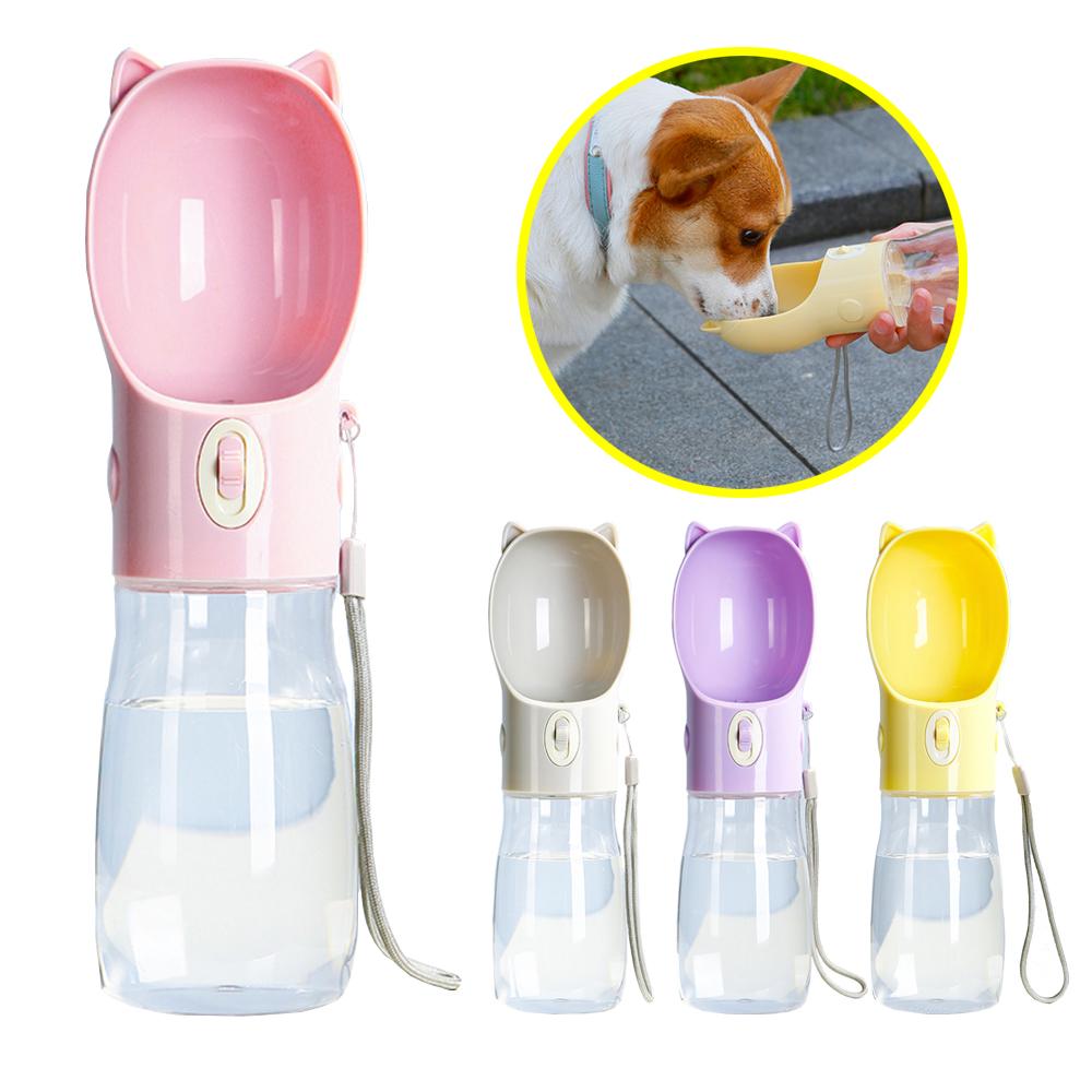 Portable Dog Water Bottle For Small Medium Large Dogs Cat Leakage-proof Cats Ear Design Puppy Drinking Bowl Chihuahua Yorkshire Pet Supplies
