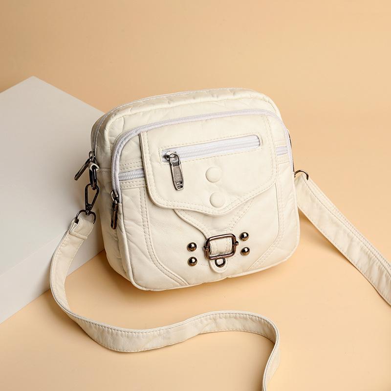 Soft Leather Small Bag, Ladies' Casual Shoulder Crossbody Bag, Mobile Phone Bag, Mini Small Bag