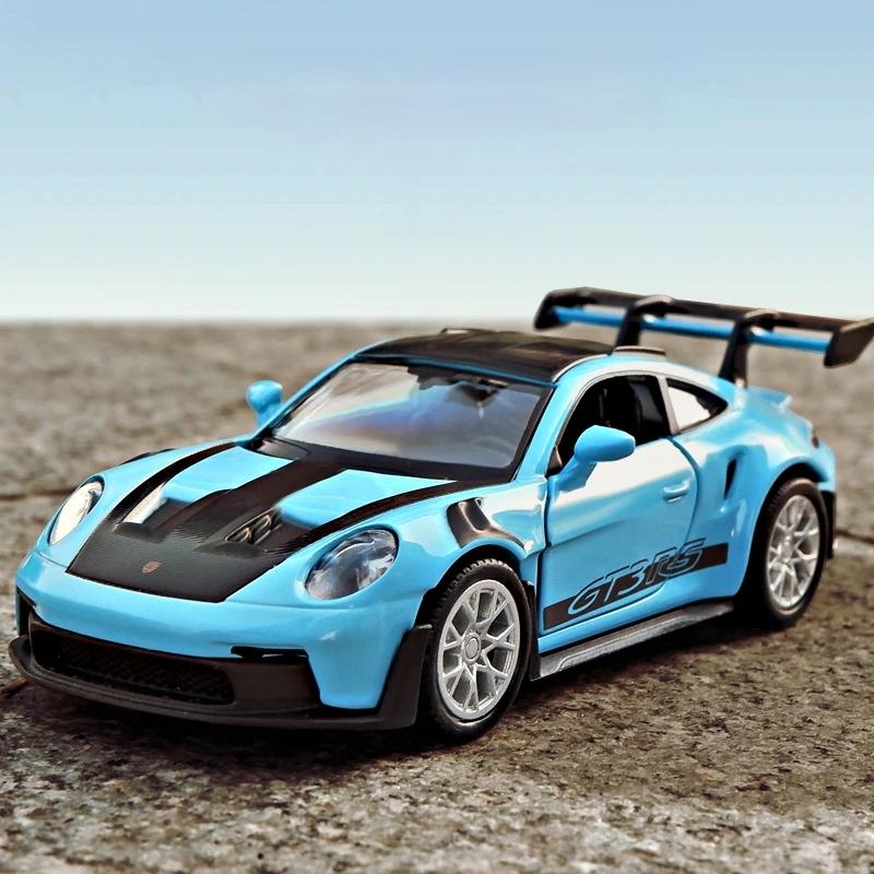 Porsche 911 GT3 RS Суперкар Версия Match 5-дюймовая Металлическая Машина Симуляция Литой & Игрушечный Транспорт RMZ city 1:36 Подарки на День Рождения из сплава